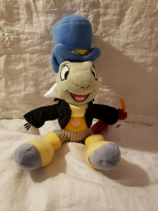 Jiminy Cricket Disney Pinocchio Snap Stuffed Animal Plush 10 " Toy Doll Euc Cute