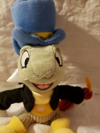 Jiminy Cricket Disney Pinocchio Snap Stuffed Animal Plush 10 