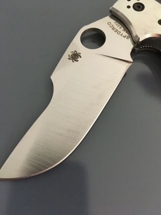 Spyderco C147CFP Ed Schempp Navaja Folding Pocket Knife Carbon Fiber Rare Ticker 3