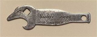 1910s Inter - State Brew Auswahl Brau Sioux City Eagle Head Bottle Opener A - 15 - 44