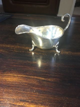 Antique Solid Sterling Silver Sauce/ Gravy Boat 82grams Not Scrap