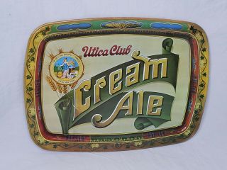 Utica Club Cream Ale West End Brewing Co Utica Ny Tin Serving Tray