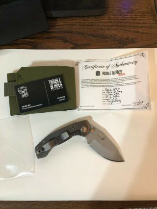 Trouble Blades – Rare Lil Mofo – Frag Pattern Knife
