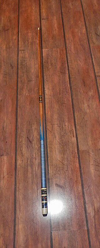 Fine Vintage C1960s Custom Made Pool Cue And Case Unknown Maker