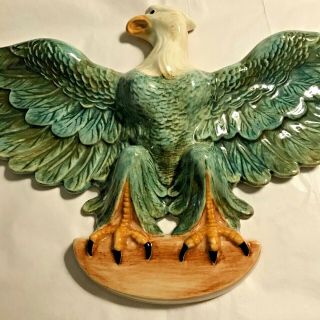 Pennsbury Pottery Flying Eagle Ceramic Wall Plaque Vintage