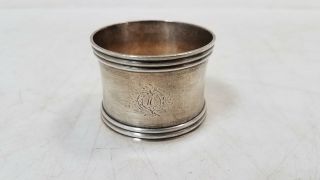 Antique 1840s Louis Isidore Angee.  950 - 1000 French Sterling Silver Napkin Ring