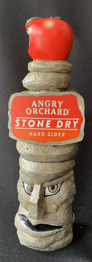 Angry Orchard Stone Dry Hard Cider Beer 11 " Bar Tap Handle Man Cave Keg Pub