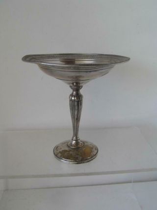 Antique Heirloom Fred Hirsch Mfh Sterling Pedestal Compote Weight Reinforced C2