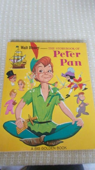 A Big Golden Book.  Walt Disney Presents The Storybook Of Peter Pan.  1969
