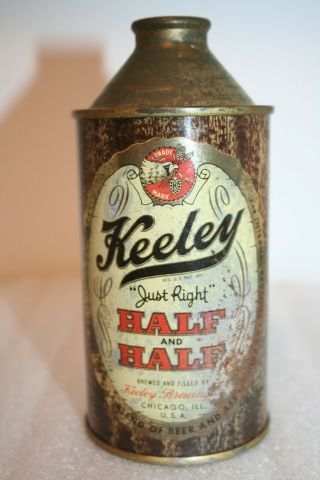 Keeley Half & Half Beer Hp Irtp Cone Top - Keeley Brewing Co. ,  Chicago,  Il.