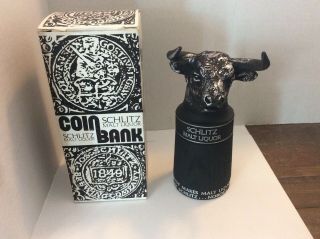 Vintage Schlitz Malt Liquor Bull Bank 1971