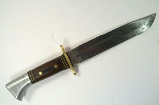 Vintage Western Usa W46 - 8 Wood Fixed Blade Knife Some Pitting/wear No Sheath
