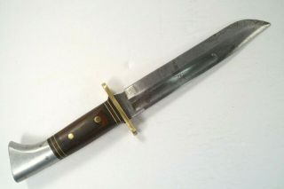 Vintage Western USA W46 - 8 Wood Fixed Blade Knife Some Pitting/Wear No Sheath 2