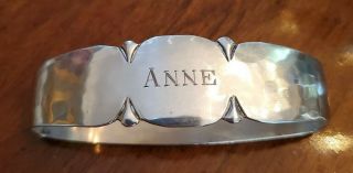 Napkin Ring Arts And Crafts Randahl Sterling Silver Anne Hand Wrought A88