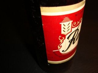 Circa 1950s Rahr’s Labeled Beer Bottle w/Neck & Crown,  Oshkosh,  Wisconsin 3