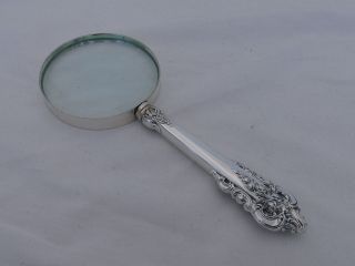 Wallace Sterling Silver Grande Baroque 3 " Magnifying Glass Ru - 10