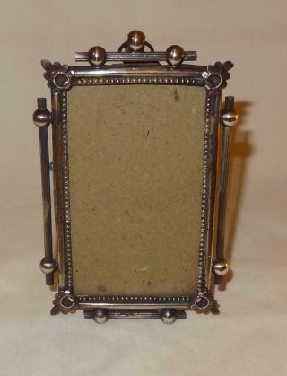 Unusual 19th Century French Silver Plated Picture / Photo Frame