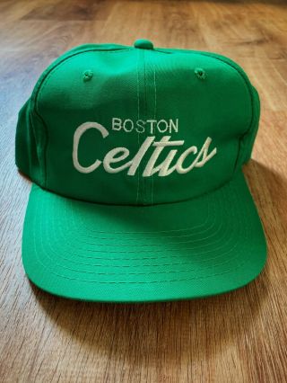 Vintage 90’s Boston Celtics Sports Specialties Snapback Wool Hat