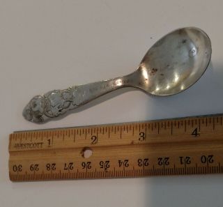 Vintage Mickey Mouse Silverplate Baby Spoon Wm Rogers Is