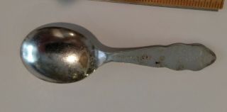 Vintage Mickey Mouse silverplate baby spoon Wm Rogers IS 3