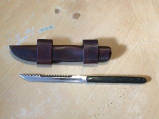 Rare – Alex J Collins Knife With Sheath 1 Of 2 – Made In 1992