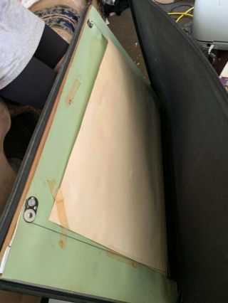 Vintage Wood Drafting Board Portable Table Top Straight Edge By Mayline Company