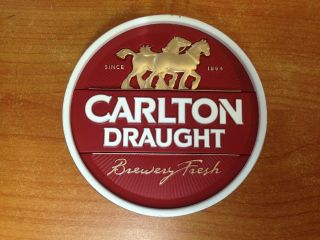 Carlton Draught Metal Beer Tap Badge