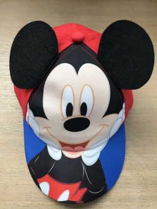 Disney Mickey Mouse Character Baseball Cap,  Red/blue,  Age 2 - 4