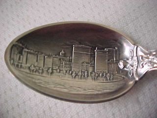 7 Chicago Fort Dearborn 1821 Souvenir Spoon Sterling Silver Collectors