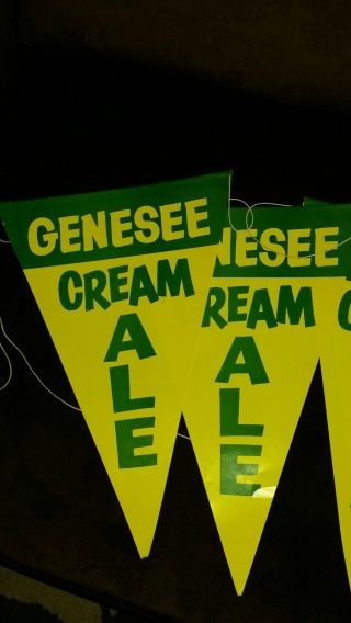 Vintage Genesee Cream Ale Pennant Garland Banner 2