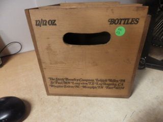 VTG STROH ' S SIGNATURE BEER VINTAGE 80 ' S WOODEN CRATE DISPLAY BOX W /SIGNATURE 3