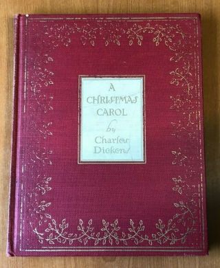 Vintage 1938 A Christmas Carol By Charles Dickens,  Everett Shinn Hardcover