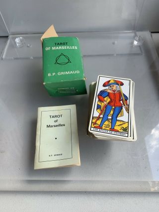 Vintage Tarot Of Marseilles By B.  P.  Grimaud Complete Deck - 78 Cards