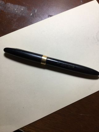 Vintage 14k Gold Nib Schaffer’s Black Fountain Pen.  Made In The Usa.