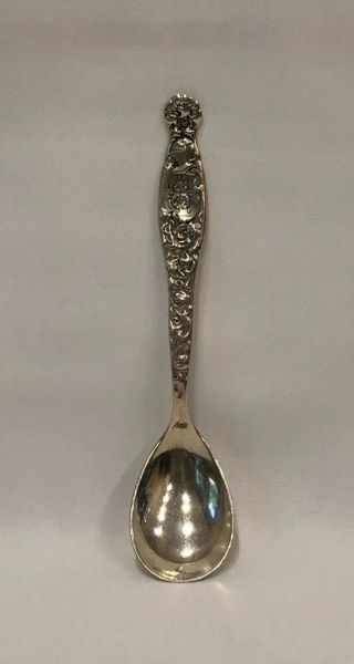 Antique Theodore B Starr W/ Whiting Mfg Co Sterling Silver Egg Spoon C.  1880