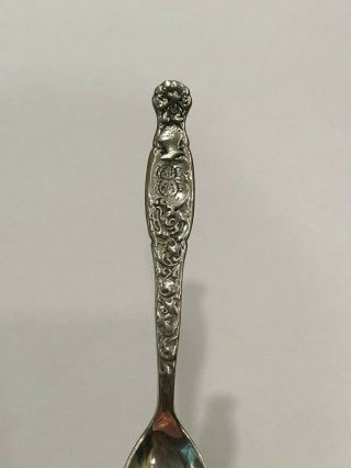 Antique Theodore B Starr w/ Whiting MFG Co Sterling Silver Egg Spoon c.  1880 3