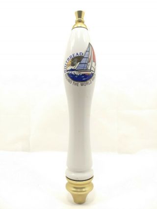White Whitbread Pale Ale Sailboat Beer Tap Pull Handle: Round The World Race 12 "