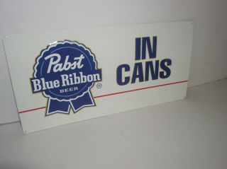 8 - 16 Pabst Blue Ribbon Beer Sign Old Stock 20x10 Inches