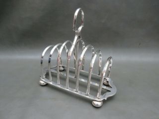 Antique Or Vintage Silver Plated 6 Slice Toast Rack - Culf & Kay Sheffield