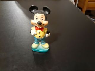 1960 Ceramic Mickey Mouse Figurine Walt Disney Productions 5 "