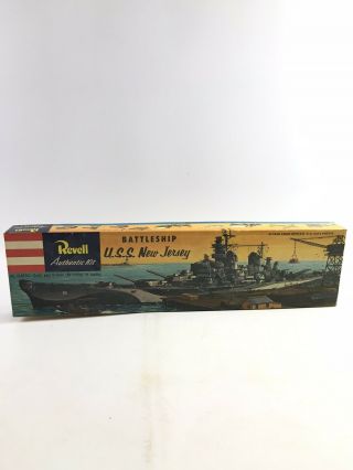 Vintage Revell U.  S.  S Jersey Battleship - 9017a