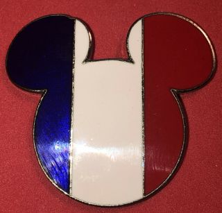 Disney Wdw 2000 Epcot World Showcase Mickey Head Icon France Pin