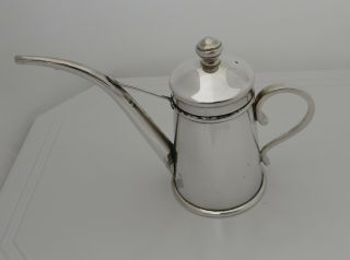 Vintage Mappin & Webb Silver Plated Olive Oil Can / Pot / Dispenser / Jug