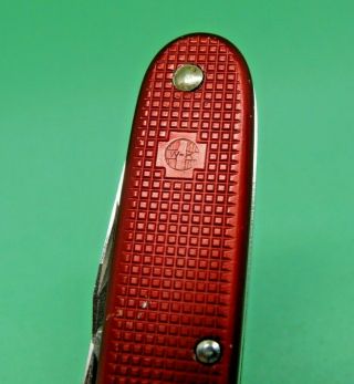 1963 Wenger 93mm Model 1961 Red Alox Soldier Swiss Army Knife