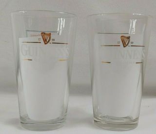 Guinness 2 Pint Beer Glasses 