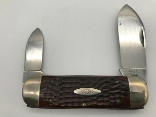 Case Xx 6250 " Elephant Toe - Nail Sunfish " Pocket Knife Vintage 1972 (8 Dot)