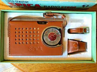 SPICA ST - 600 Vintage Japanese Transistor Radio with Accessories - 3