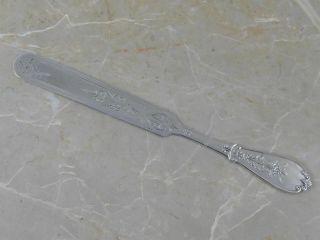 Victorian Sterling Youth Or Tea Knife Bright Cut Engraved 1875