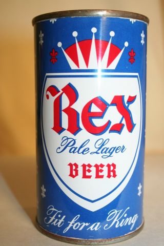 Rex Pale Lager Beer 1960 Flat Top - Maier Brewing Co. ,  Los Angeles,  California