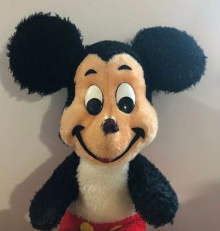 Vintage Walt Disney Mickey Mouse Plush Character 15 " California Stuffed Toys